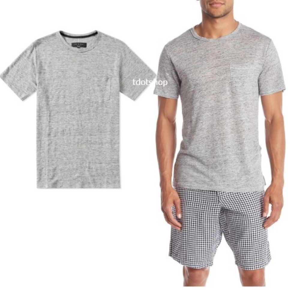 Rag & Bone Owen Slub Linen T-Shirt XL 09/24
